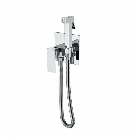 Смеситель гигиенический Boheme Qubic Chrome 477-CR