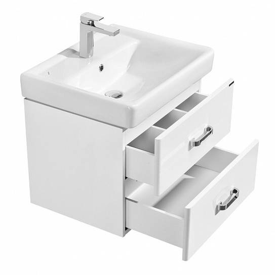 Тумба с раковиной Акватон Америна 60 белая 1A135401AM010