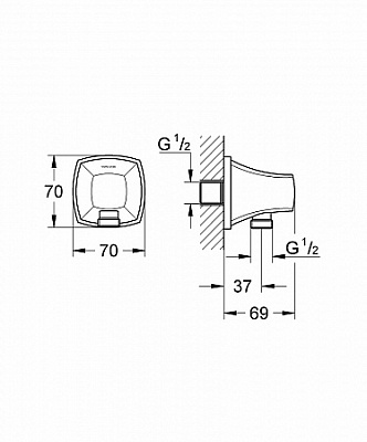 Подключения для душевого шланга Grohe GRANDERA 27970AL0