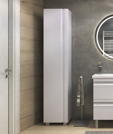 Шкаф пенал в ванную 40 см Vigo Holly 400 pn.HOL.40, белый