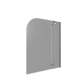 Шторка для борт ванны Bas Screen 2Н-100-C-CH