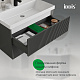 Тумба подвесная с раковиной 80см IDDIS Bild 2.0 BIL80G1i95K 4518000i28 темно-серый