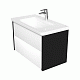 Тумба под раковину Roca Ronda 80 белый глянец/антрацит ZRU9302965