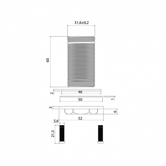 Крепление для смесителя  Iddis Optima Home к-т, коннектор, M32x1,5, латунная гайка 984OPHCBSM