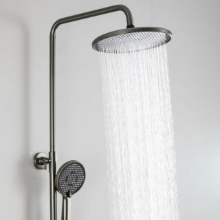 Душевая система оружейная сталь Frap F2488-9 латунь