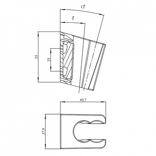 Держатель для лейки Iddis Shower Holder 080CP00i53