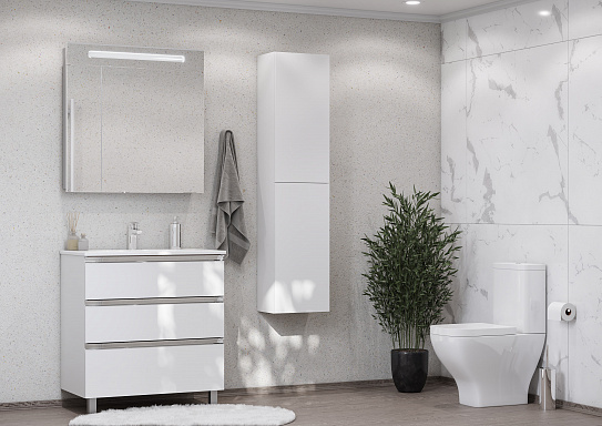 Тумба под раковину Roca The Gap 80 белый глянец 3 ящика A857406806