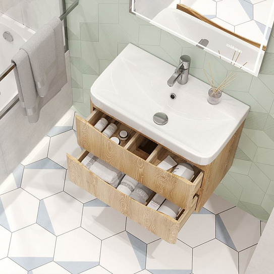 Тумба подвесная Clay 70 2Y дуб верона (под рак.217496) Velvex