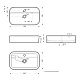 Раковина накладная 60 Sanita Luxe Infinity Shelf INF60SLWB01SH (с отверстием под смеситель)