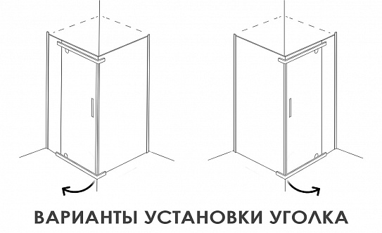 Душевое ограждение 100х100 ALEX BAITLER AB214-100 без поддона