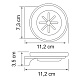 Мыльница стеклянная WasserKRAFT Kammel K-8329WHITE