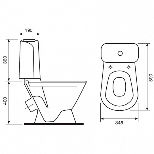 Унитаз-компакт Sanita Luxe Classic (крышка микролифт) CSCSLCC01060611