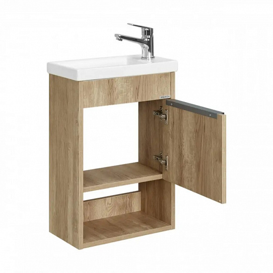 Тумба под раковину Aquaton Хоуп 40, 1 створка, орех 1A287101HP6C0 (под рак. 250963)