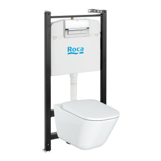 Комплект Roca Gap 893104100 подвесной унитаз + инсталляция + кнопка