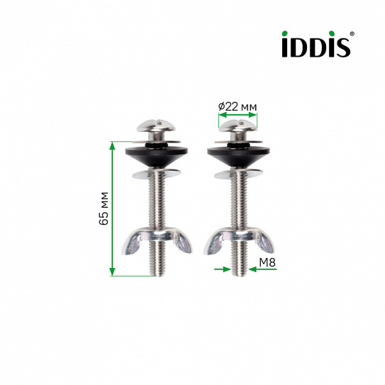 Комплект крепления бачка к унитазу  Iddis Optima Home нержавеющая сталь, 2 шт, M8x70 907M8702SK