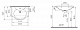 Раковина мебельная Vitra Arkitekt 66 см 4047B003-0001