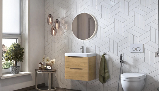 Тумба подвесная Velvex Clay 60.2Y (дуб верона) (для рак.217490)