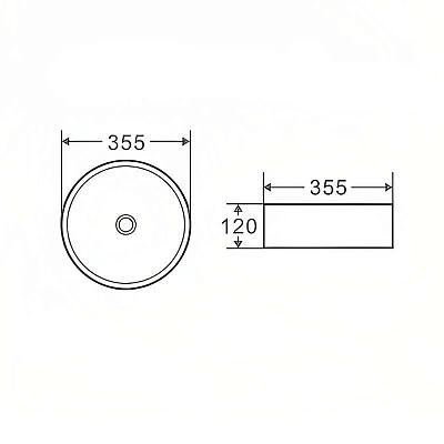 Раковина накладная D&K Matrix DT1391516