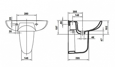 Полупьедестал Gala 18432 Elia