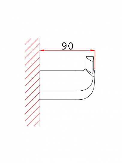Крючок для ванной VRI Gondola HG800201