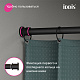 Карниз для ванной комнаты 110-200 см, черный матовый, IDDIS, RSB0120i14