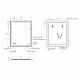 Зеркало с LED подсветкой 70x85 Cersanit 080 design pro часы с антизапотеванием
