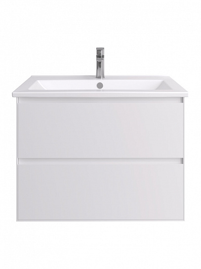Тумба под раковину Люмин 75 белый матовый (рак.161073 в комплект не входит) AQUATON 1A294001A52B0