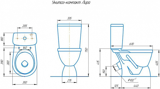 Сиденье для унитаза "Лира" Кировская керамика, цвет зеленый