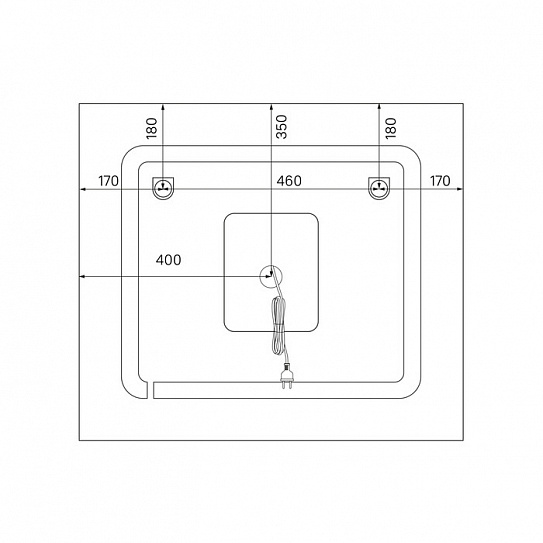 Зеркало с подсветкой и термообогревом 80 см, IDDIS Zodiac ZOD80T0i98
