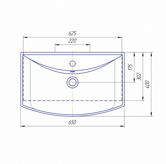 Умывальник Kirovit Стиль 650 4640021062296