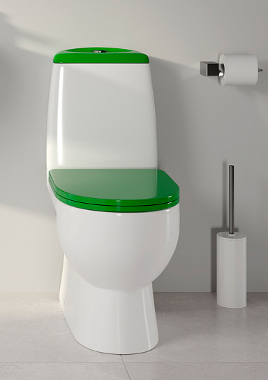 Унитаз-компакт Sanita Luxe Best Color Green (сиденье дюропласт, микролифт) BSTSLCC09130522