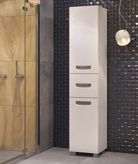 Шкаф пенал белый 40 см Vigo Plaza 400 pn.PLA.40