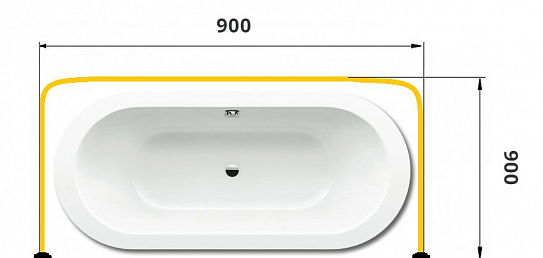 Карниз п-образный 90*90*90 Ростов
