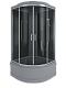 Душевая кабина угловая 100х100х215 ERLIT ER3510TP-C2-RUS_GRAY четверть круга высокий поддон