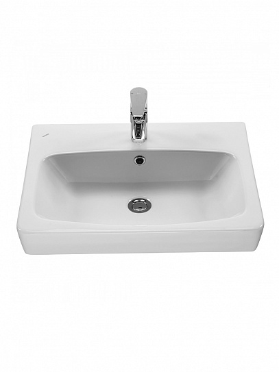 Раковина Santek Нео 55, фарфор, белая, прямоугольная,1WH302185