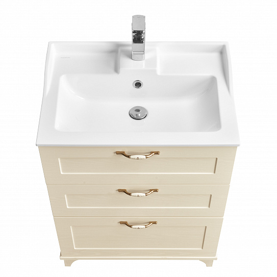 Тумба без раковины Акватон Леон 65 Н дуб бежевый 1A194601LBPR0