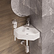 Раковина накладная угловая Sanita Luxe "Line" LIN35SLWB01