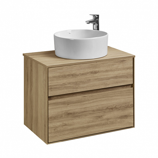 Тумба под накладную раковину Aquaton Либерти 75 дуб эльвезия 1A279501LYC70