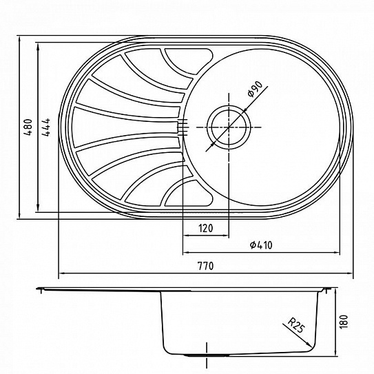 Мойка из нержавеющей стали Iddis Suno S SUN77SDi77