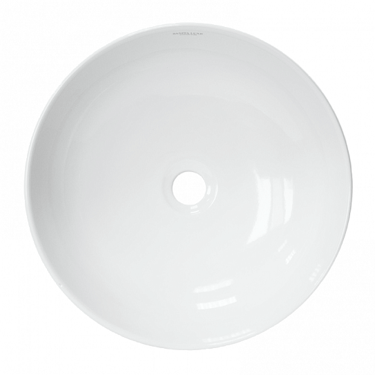 Раковина накладная 40 см круглая Sanita Luxe Best Slim 40 BST40SLWB01S