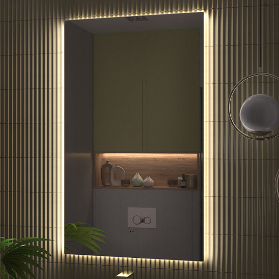 Зеркало в ванную 60х100 Vigo QUADRO COMFORT 600