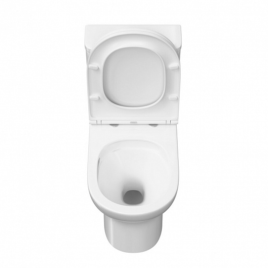 Унитаз безободковый напольный Vitra Vortex M50 тонкая крышка-сиденье с микролифтом 9889B003-7200
