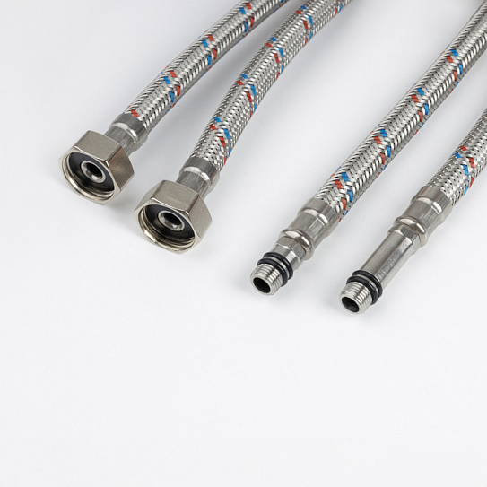 Гибкая подводка 2шт 1.5м IDDIS г-ш F1/2xM10S F1/2xM10L SS304 926CBS15ZP латунь