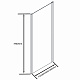 Боковая панель к душевому ограждению 80х190 CUBE SP-80-C-B 80х190 GoodDoor КУ00023