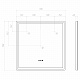 Зеркало в ванную 70х70 VIGO Geometry Step 700