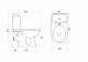 Унитаз-компакт Santek Цезарь Slim(сиденье дюропласт) 1WH302415