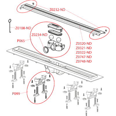 Душевой лоток AlcaPlast APZ9-750M Simple