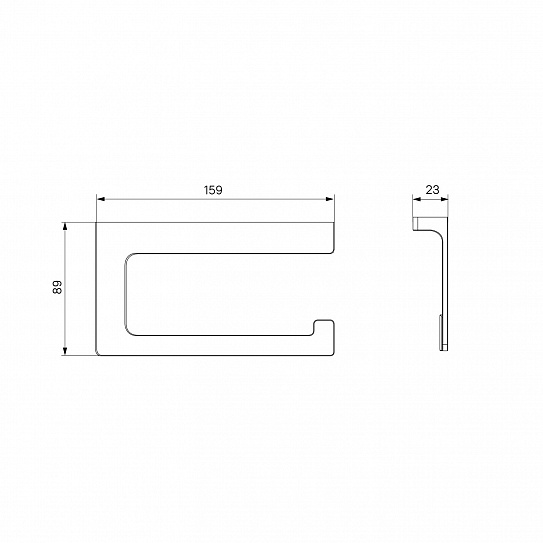 Держатель для туалетной бумаги Iddis Slide SLIWT00i43