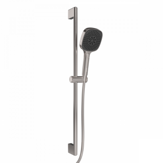 Душевой гарнитур 3 режима Vitra Core Square A4591734EXP брашированный никель