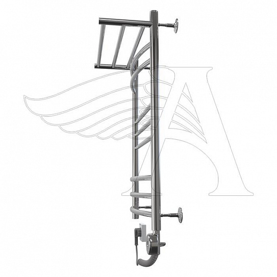 Полотенцесушитель электрический ARGO КОМБИ С ПОЛКОЙ 50-80,  (ТЭН,справа) 06532